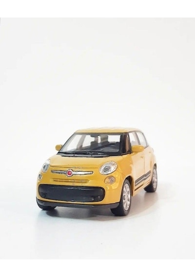 Fiat 500l 1:38 Model Maket Araba Sarı/yeşil