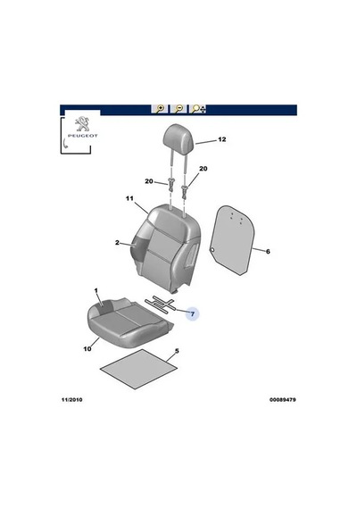 Koltuk Isitma Sensörü Peugeot 8906.gl