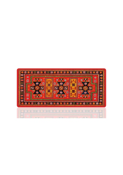 90x40 Cm Kilim Desenli Oyuncu Gaming Mouse Pad Kaymaz Kauçuk Taban Fare Altlığı Xxl Mousepad 003