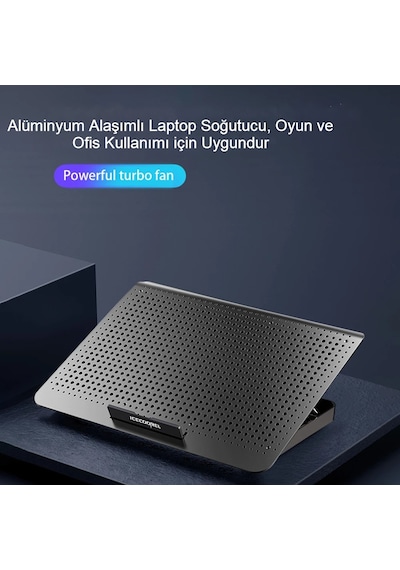 Notebook Soğutucu Hız Ayarlı Fanlı Icecoorel Alüminyum Sessiz