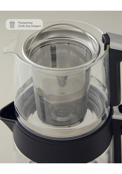 English Home CMK 6001 Cam Çay Makinesi ve Kettle
