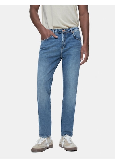 Sawyer 5 Dar Paça Orta Bel Mid Indigo Jean Pantolon Çok Renkli