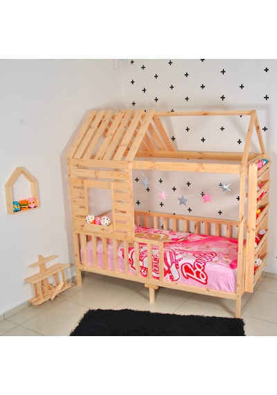 Markaawm Markaawm Montessori Yatak Çocuk Yatak Raf Doğal 90X190 Karyola Akçaağaç