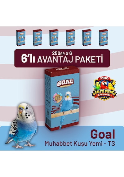 Goal Muhabbet Kuşu Yemi/ts 250 G - 6 Adet 250 G