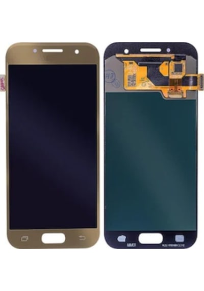 Te Samsung Uyumlu A7 2017 A720f A Kalite Lcd Ekran Gold