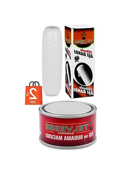 Aşı Bandı Ve Macunu - 2'li Set, Ağaç Budama İçin 000 Açık Krem
