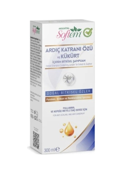 Softem Ardıç Katranı Özü Ve Kükürt Bitkisel Şampuan 300 Ml