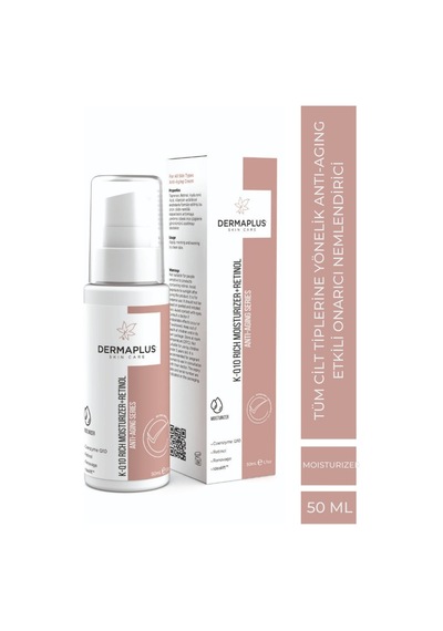Dermaplus Kq10 Rich Moisturizer + Retinol Onarıcı ve Nemlendirici Bakım Kremi 50 ML
