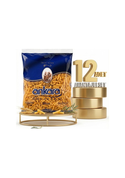 Ankara İnce Uzun Makarna 12x500 Gr