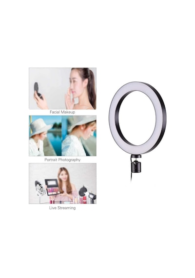 Zore CT-001 6" Işıklı Tripod Telefon Tutucu Ring Light
