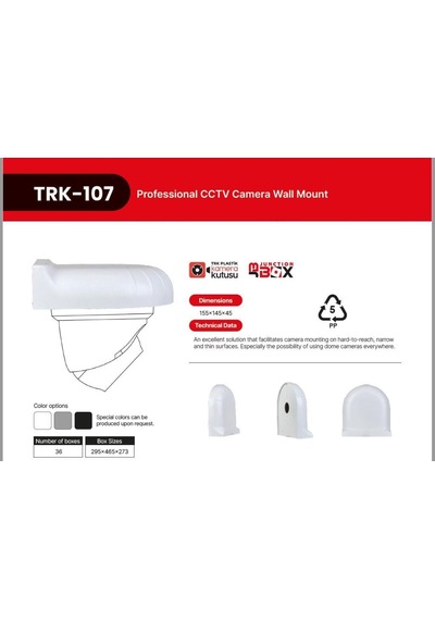 Electroon Trk-107 Dome Kamera Duvar Montaj Kutusu - 1adet