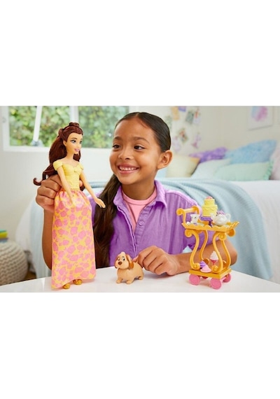 Disney Prenses Bebekler Belle'in Çay Saati Arabası