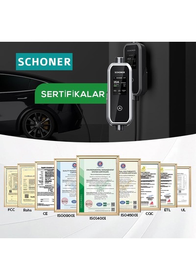 Schoner 3.5kw Taşınabilir Elektrikli Araç Şarj Istasyonu 3,7 Kw