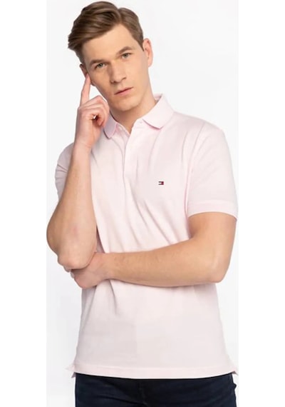 Tommy Hilfiger Erkek 1pembe Polo Yaka T-shirt Mw0mw17770 Tog-15572