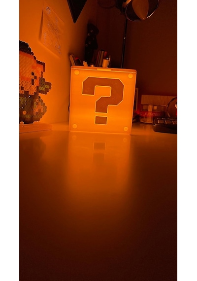 Mario Dekoratif Kutu Lamba Gaming Dekor Gamer Hediye Çok Renkli