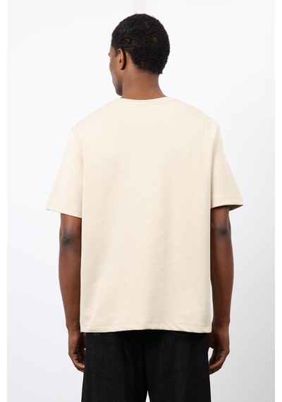 Antioch Regular Fit Basic Erkek T-shirt Taş