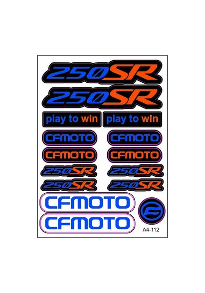 A4 Sticker 112 Tek Paket Çoklu Sticker Standart