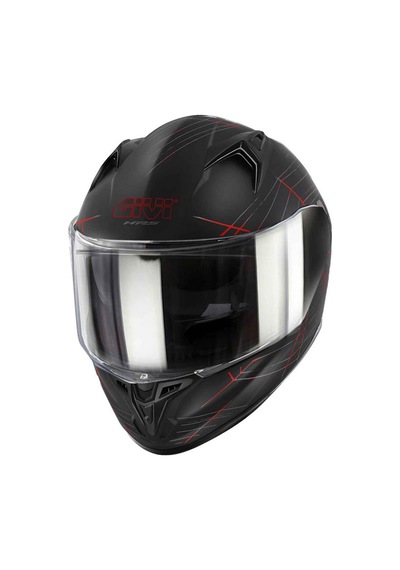 Givi 50.7 Phobia Kapalı Motosiklet Kaskı Mat Siyah - Kırmızı