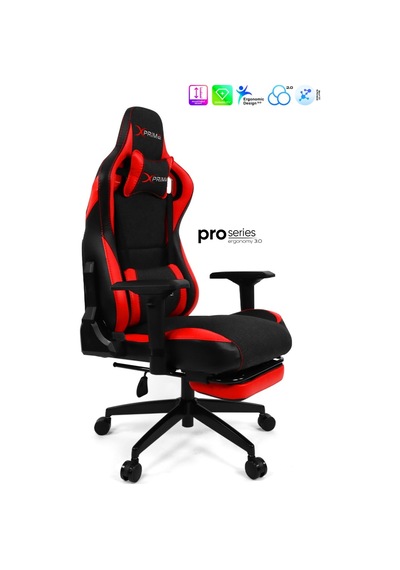 Xprime Over Pro. Oyuncu Koltuğu Hybrid Kumaş Kırmızı