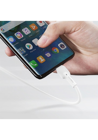 Recci Rtc-n26l Usb-a To Lightning Hızlı Şarj Özellikli Data Ve Şarj Kablosu 1m Beyaz