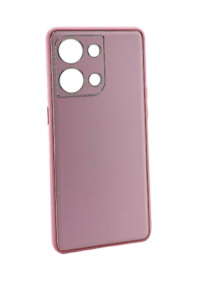 Nettech Oppo Reno 9 Uyumlu Coco Leather Seri Arka Koruma Kılıf - Lacivert Lacivert