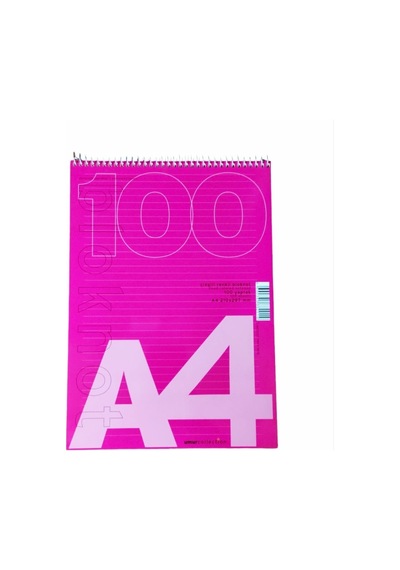 Umur A4 Çizgili Pembe Bloknot 100 Yaprak