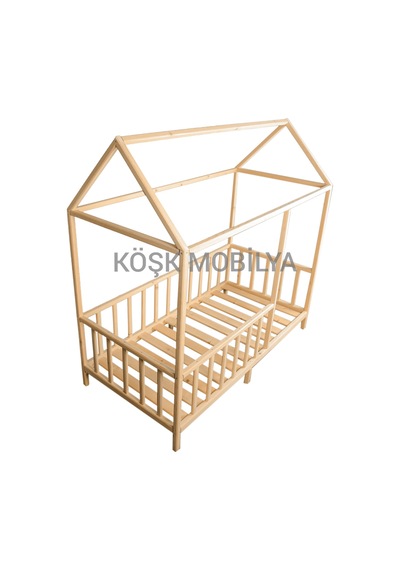 Köşk Mobilya Montessori Yatak Ahşap Karyola Çocuk Yatak Tüm Ölçülerde