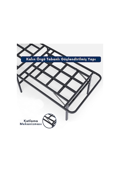 Aksviva Smart Base Tek Kişilik Katlanır Metal Karyola