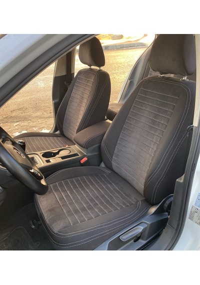 Volkswagen Passat B8 Uyumlu Araca Özel Oto Koltuk Kılıfı 158540 Siyah-füme