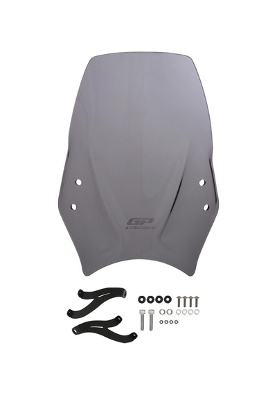 GP Kompozit Triumph Trident 660 2021-2024 Uyumlu Ön Cam Füme 38 cm