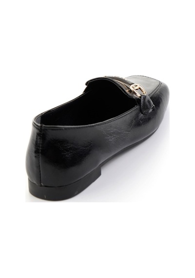 Bambi Siyah Kadın Loafer Ayakkabı K01641023042 Siyah