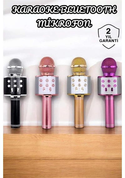 Hubrendy Tekno Şarjlı Ve Uzun Pil Ömürlü Karaoke Mikrofon Usb Bellek Destekli, Profesyonel Ses