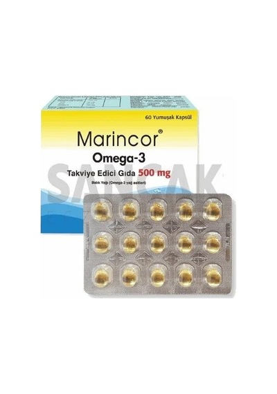 Marincor Omega 3 500 Mg 60 Kapsül