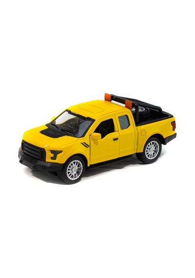 Metal Ford Ranger Pikap Çek Bırak Işıklı Sarı 12 Cm