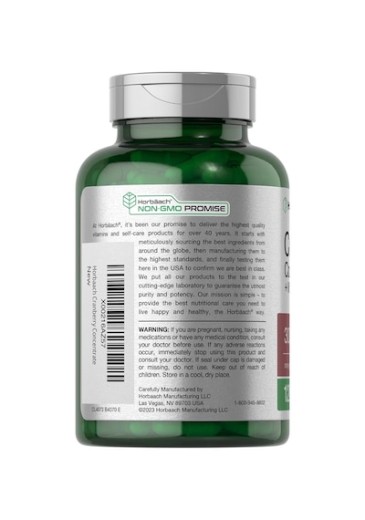 Horbaach Cranberry Concentrate Extract + Vitamin C 30,000mg 1... Aromasız