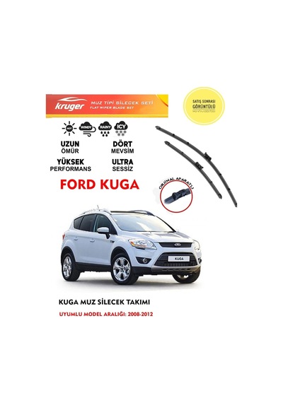 Ford Kuga Silecek Silgi Silgeç Silgeç Silgi Takımı Dizel Araca Özel Aparat 2008-2012 Arası Uyumlu