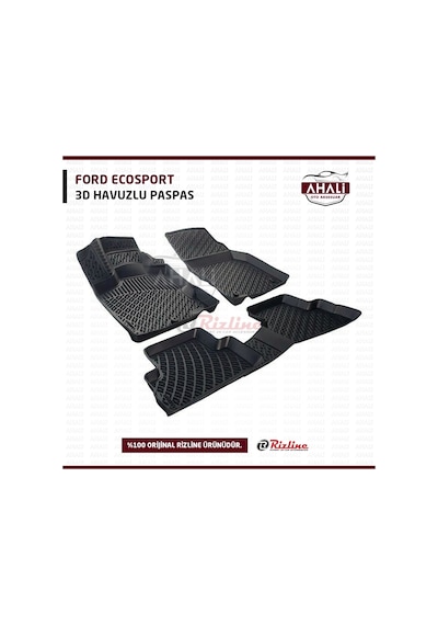 Rizline Ford Ecosport 3D Havuzlu Paspas+Koku