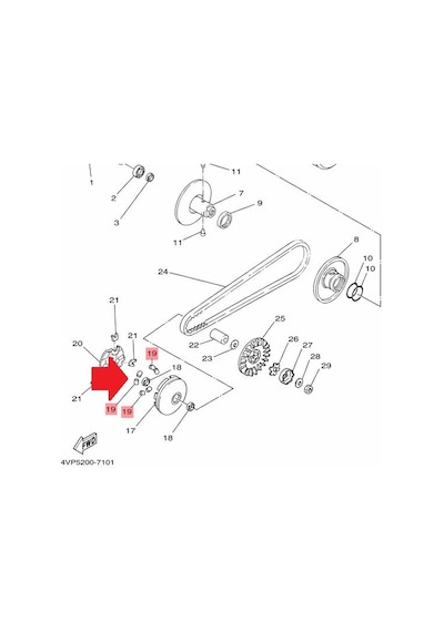 Yamaha Bws 100 Varyatör Ağırlıkları 6 Adet 4Kx-17632-00