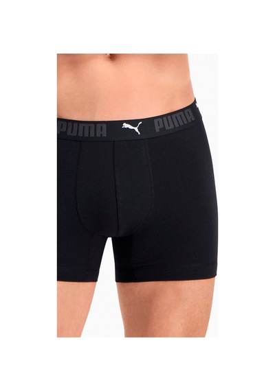 Puma Sport Erkek Pamuk Boxer 2Li Paket 935521 01 Siyah