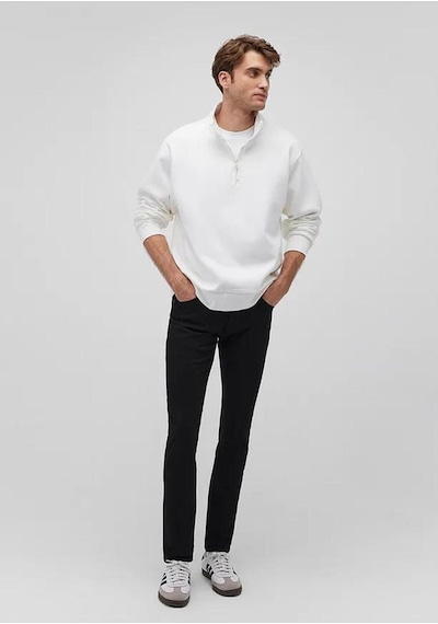 Mavi Erkek Bisiklet Yaka Sweatshırt Kırık Beyaz 0s10378-70057 Beyaz