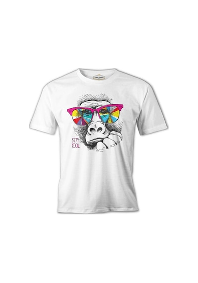 Stay Cool - Maymun Beyaz Erkek Tshirt