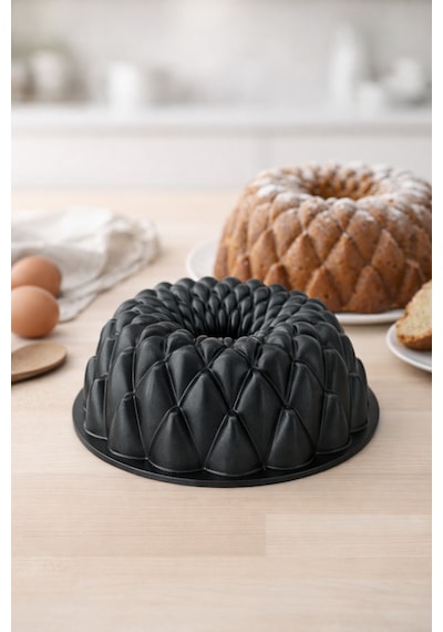 Pigna Döküm Döküm Kek Kalıbı 24cm Siyah Siyah
