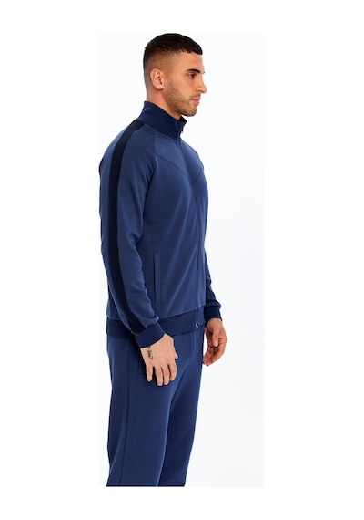 AR-MA Arma Erkek Slim Fit Reglan Kollu Fleto Cepli Tam Fermuar Dik Yaka Interlok Sweatshirt K30324989602 İndigo-i1