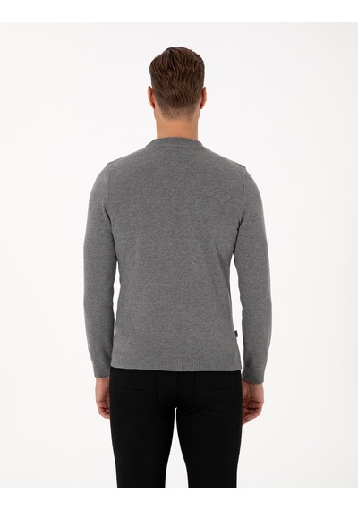 Pierre Cardin Erkek Gri Melanj Kazak /triko 50315456-vr086 Gri Melanj