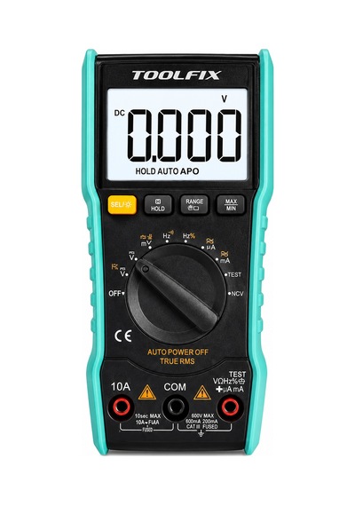 Toolfıx Tf-108a True Rms Dijital Ölçü Aleti Ncv Özellikli Otomatik Kademeli Multimetre