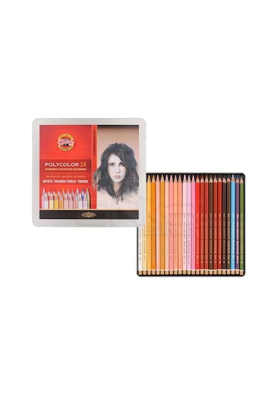 Koh-i-noor Polycolor Kuru Boya Kalemi 24lü Set Portrait Diğer