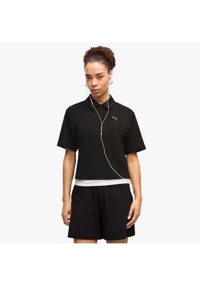 Puma Class Polo Kadın Siyah T-shirt 694014 2800282