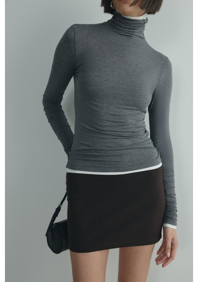 Suud Collection Füme Boğazlı Body