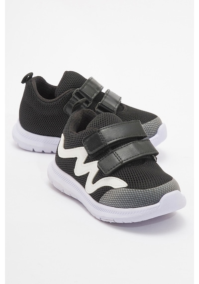 Mnpc Unisex Çocuk Siyah Günlük İlk Adım Spor Ayakkabı Siyah