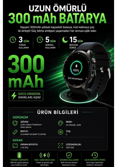 Sonreir Watch Hw18 Pro+ 2026 Erkek Akıllı Saat  (Distribütör Garantili)